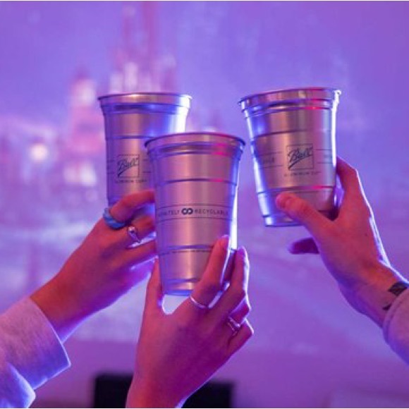 NEW 12 cups Ball ALUMINUM CUPS • 16 OZ • Lightweight + Sturdy • Recyclable - Picture 10 of 14